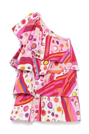 Abito monospalla EMILIO PUCCI KIDS | PW1B82P0494437MC